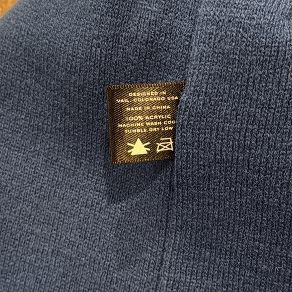 Red White & Blue Sunday River Pom Beanie - Picture 3 of 5